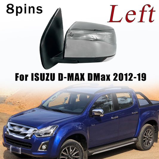 Left Rearview Mirror With Turn Signal Fold Lens for ISUZU D-MAX DMax 2012-19