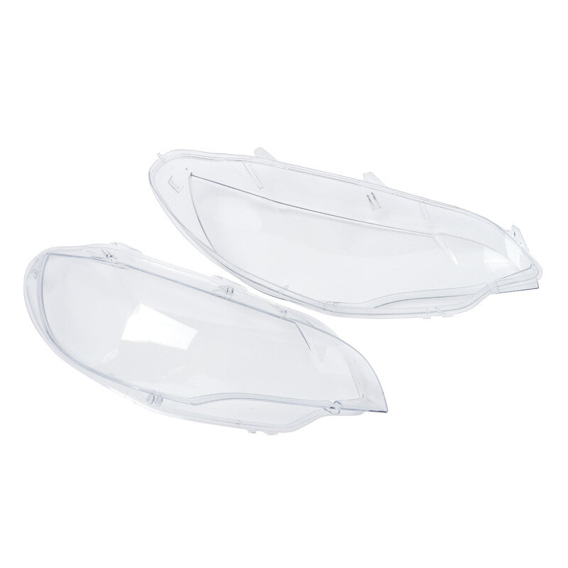 Left and right front headlight lens covers for BMW E71 X6 2008 - 2014