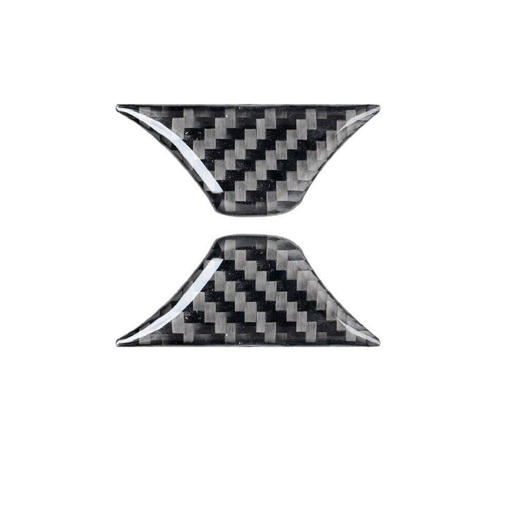 2x Carbon Fiber Interior Central Cup Holder Cover Trim for Mazda CX-9 2016-2022