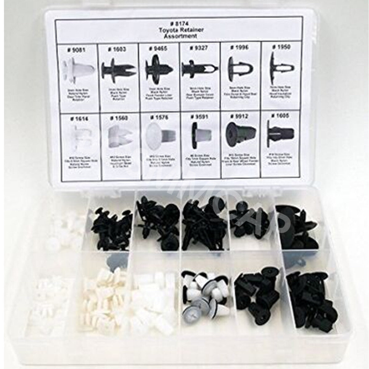 146x Fit for Mitsubishi Trim Clip Retainer Panel Bumper Body Fastener Assortment