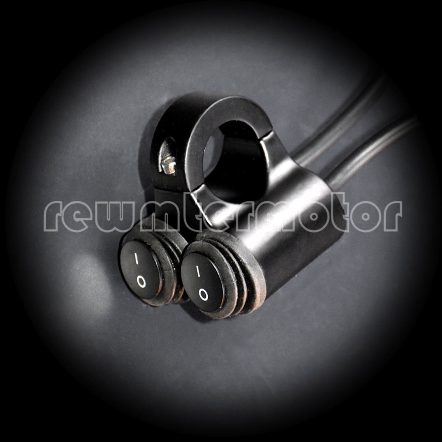 7/8 Motorcycle Waterproof Handlebar Dual Headlight Fog Light Switch On Off