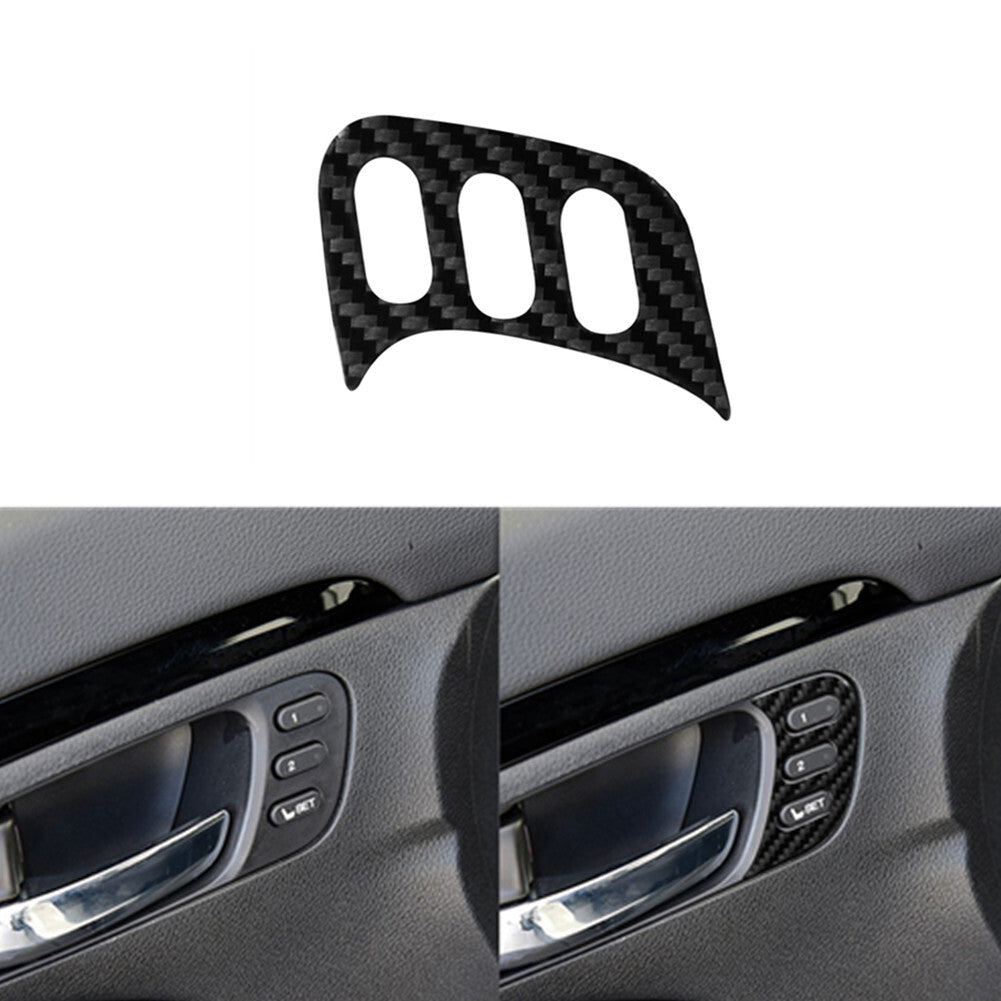 Carbon Fiber Driver Door Handle With Buttons Trim for Honda Ridgeline 2017-2020