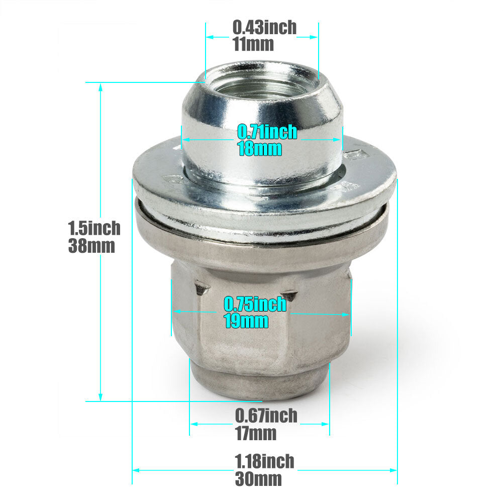 20x Wheel Lug Nut for Jaguar for F-Type 14-21 XJ 10-17 XE XF XFR C2C35294010 New US