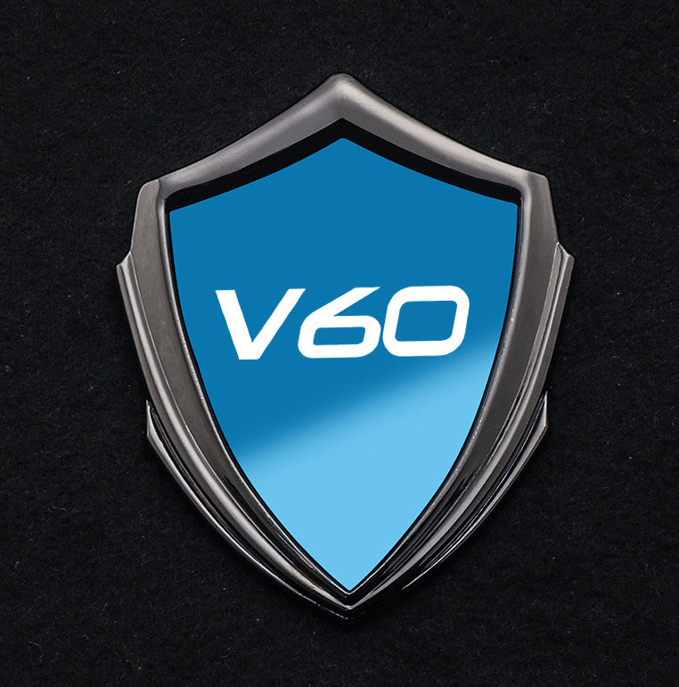 Suitable for Volvo V60 rear window cover side badge sticker decal badge in blue and gray