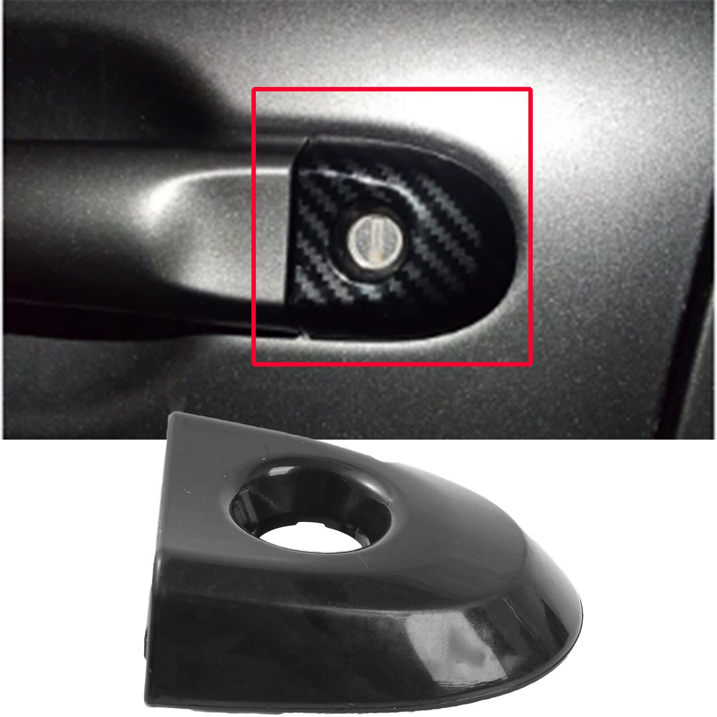 Front Door Lock Cover w/ Key Hole Black for Nissan Juke Micra K13 806441KK0D