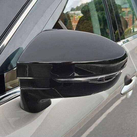 2P ABS Bright Black Car Rearview Mirror Cover Trim for Nissan Pathfinder 2022-24