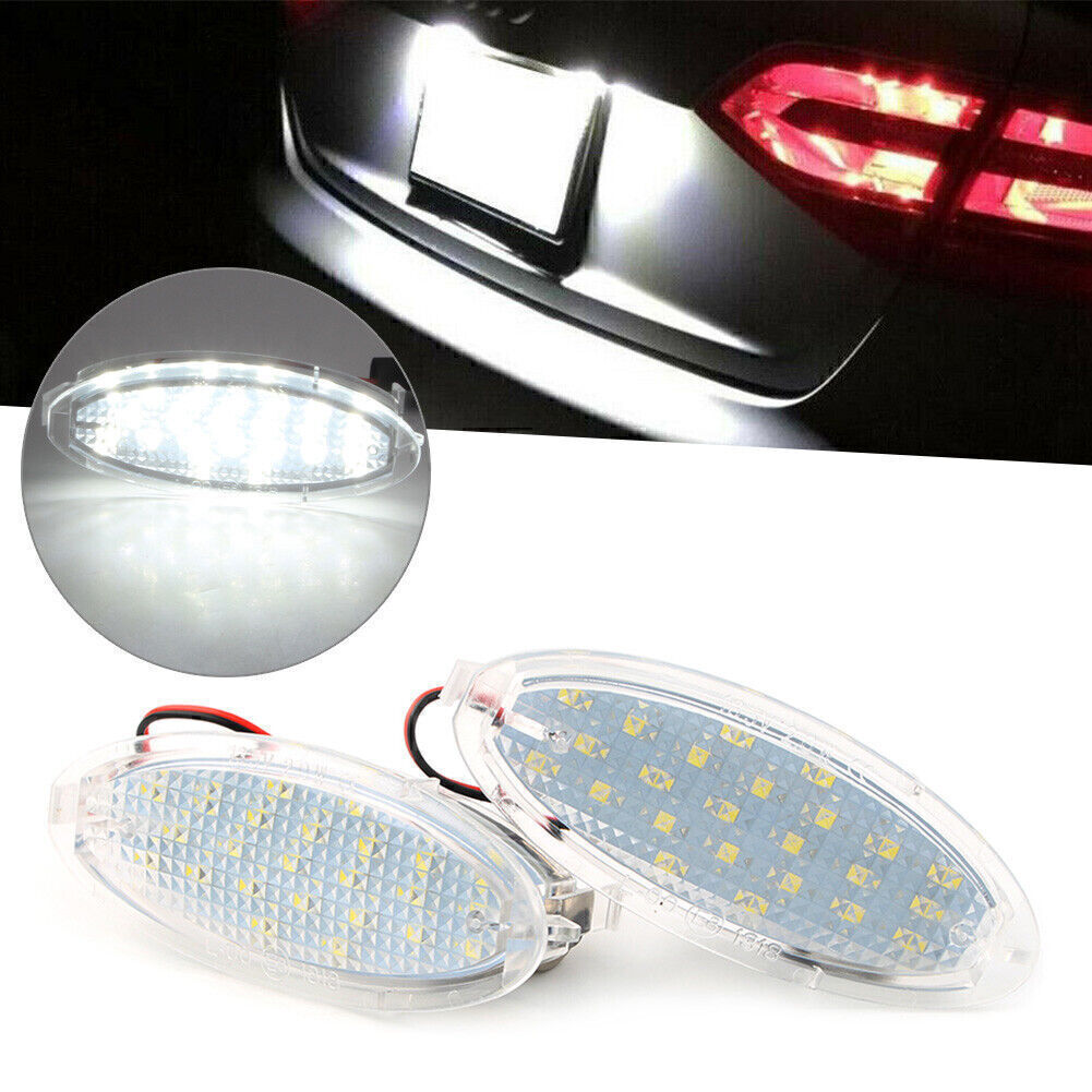 2x 24LED License Plate Lights White Fit for Opel Astra F hatchback for Corsa B Vectra