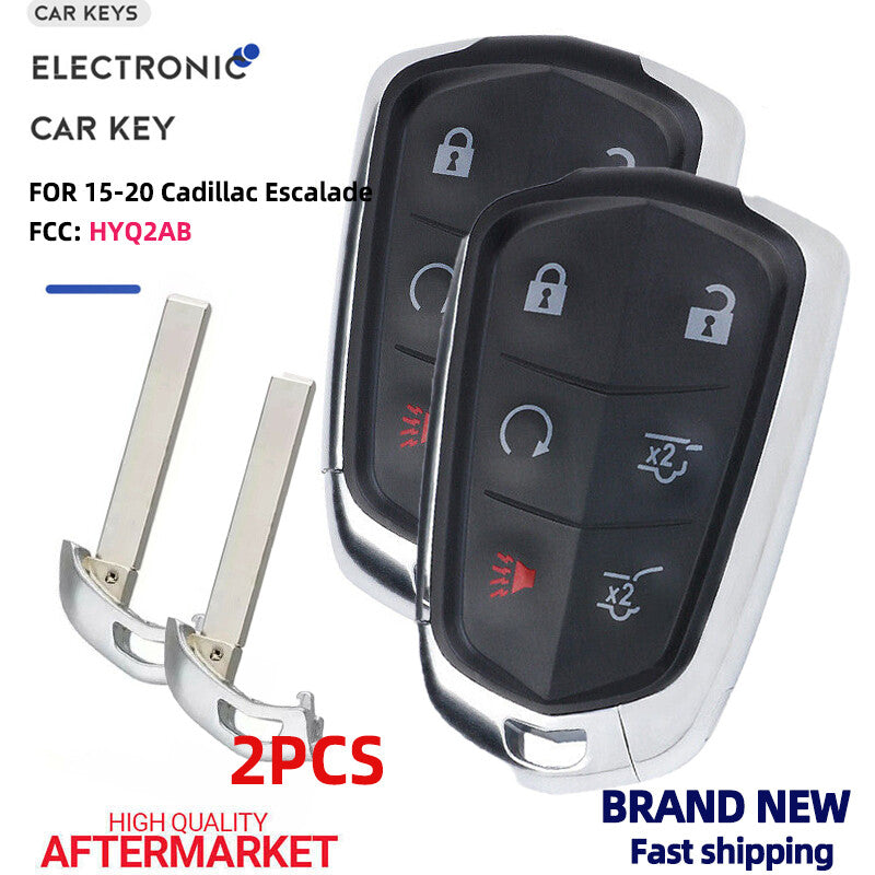 2. Remote Control Keychain HYQ2AB, compatible with 2015, 2016, 2017, 2018, 2019, and 2020 for Cadillac for Escalade .