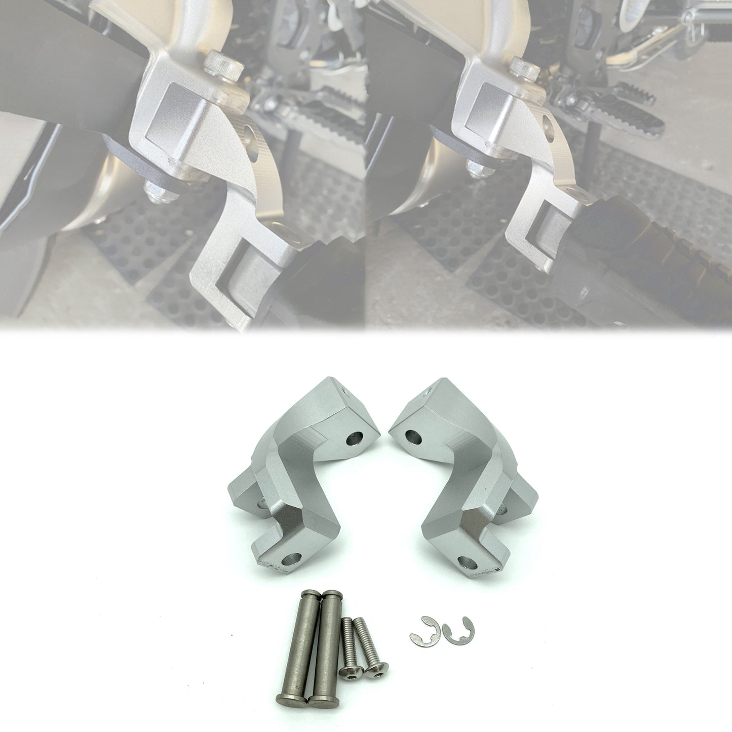 for BMW R1200GS R1250GS ADV Motorcycle Foot Peg Passenger Footpeg Lowering Kit