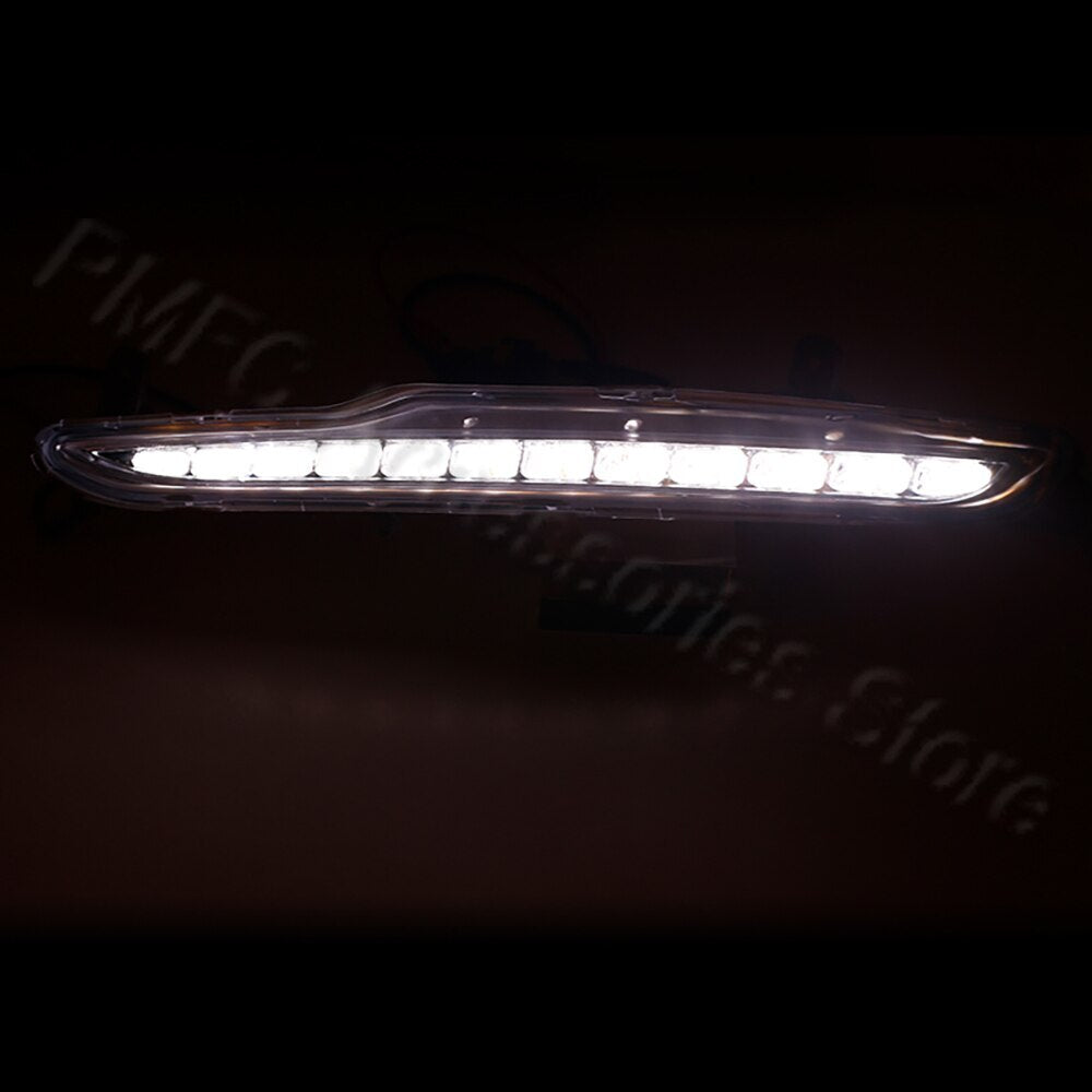 One pair of DRL front bumper LED daytime running lights for Kia K5 Optima 2011-2014