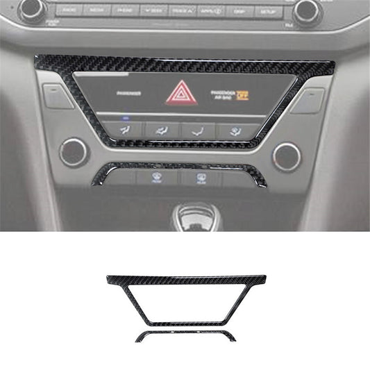 Carbon Fiber Interior Center Cosole Cover Trim for Hyundai for Elantra 2016-2018
