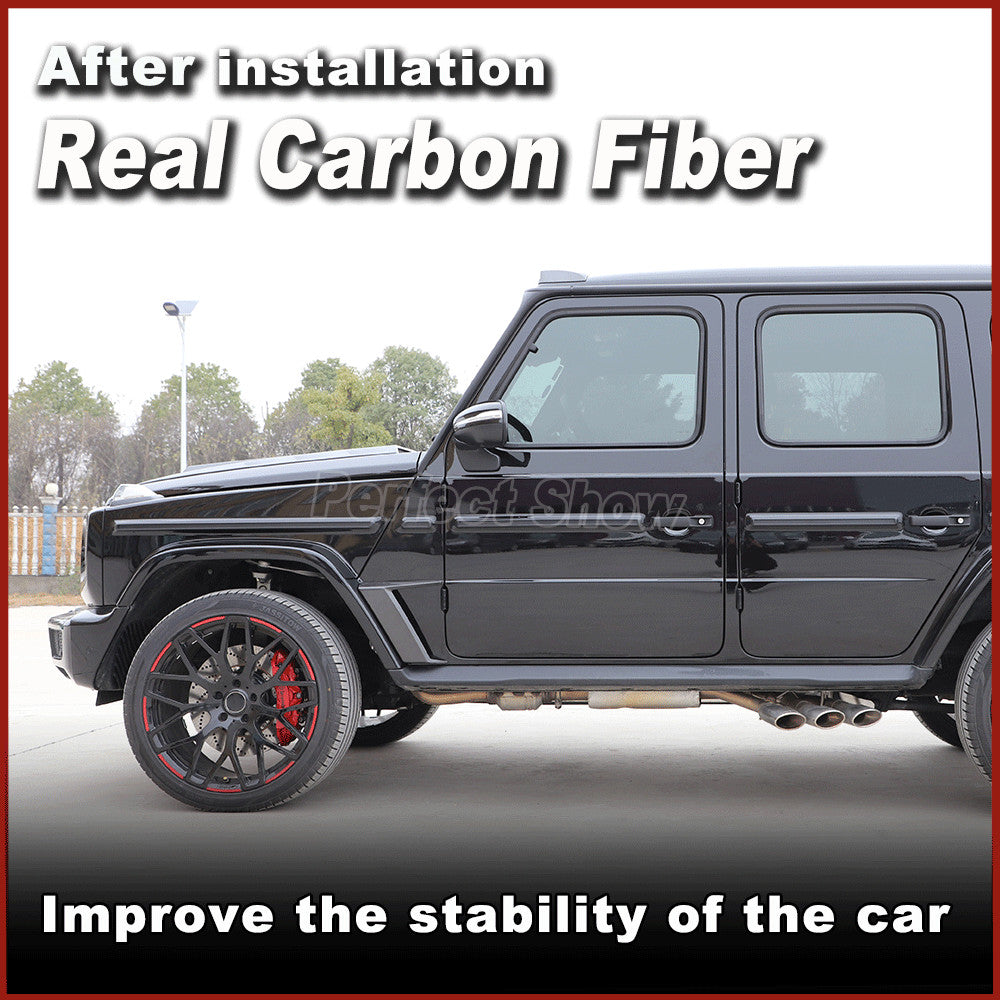 for Benz G Wagon W463 W464 G500 G63 Real CARBON Side Fender Vent Splitters