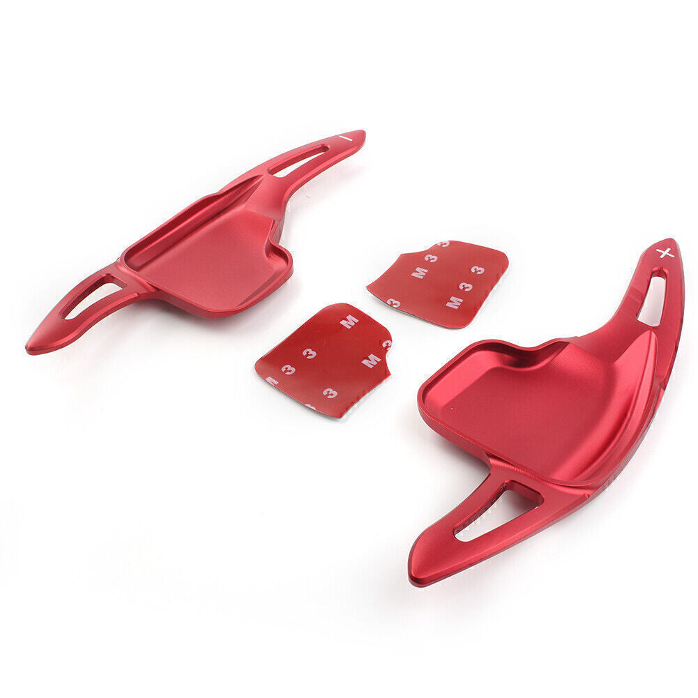 2x Steering Wheel Shift Paddle Extension Shifter for BMW 2 3 4 5 6 7 Series Red