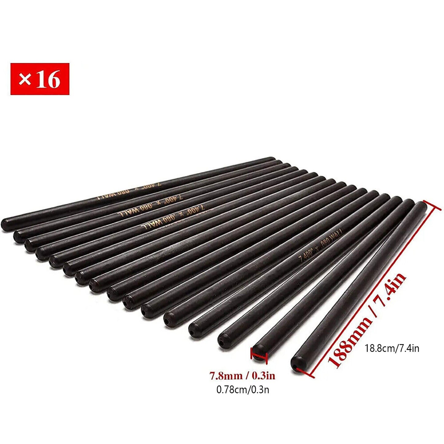 Lifters Kit Set W/ Trays 7.400 Pushrods For LS LQ LY LM 4.8 5.3 5.7 6.0L Engines