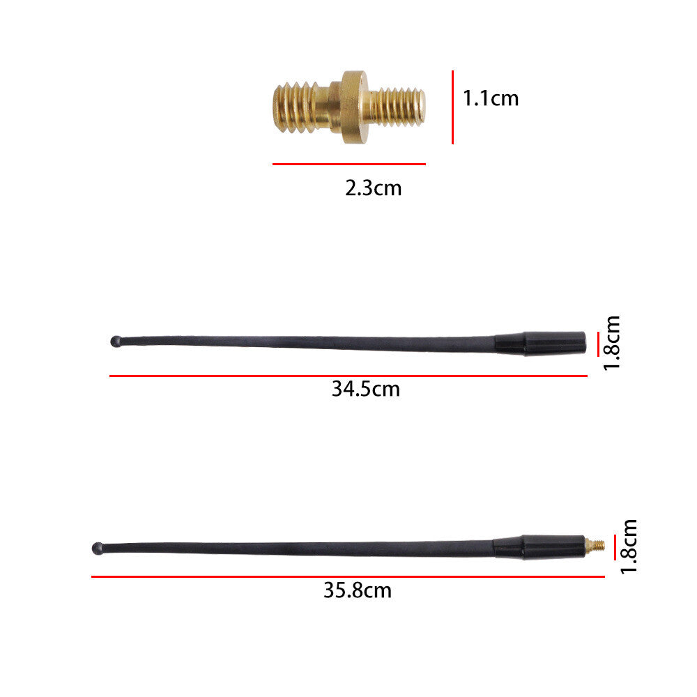 13-inch antenna reflector flexible rubber suitable for Jeep for Wrangler JK JKU JL 2007-2017