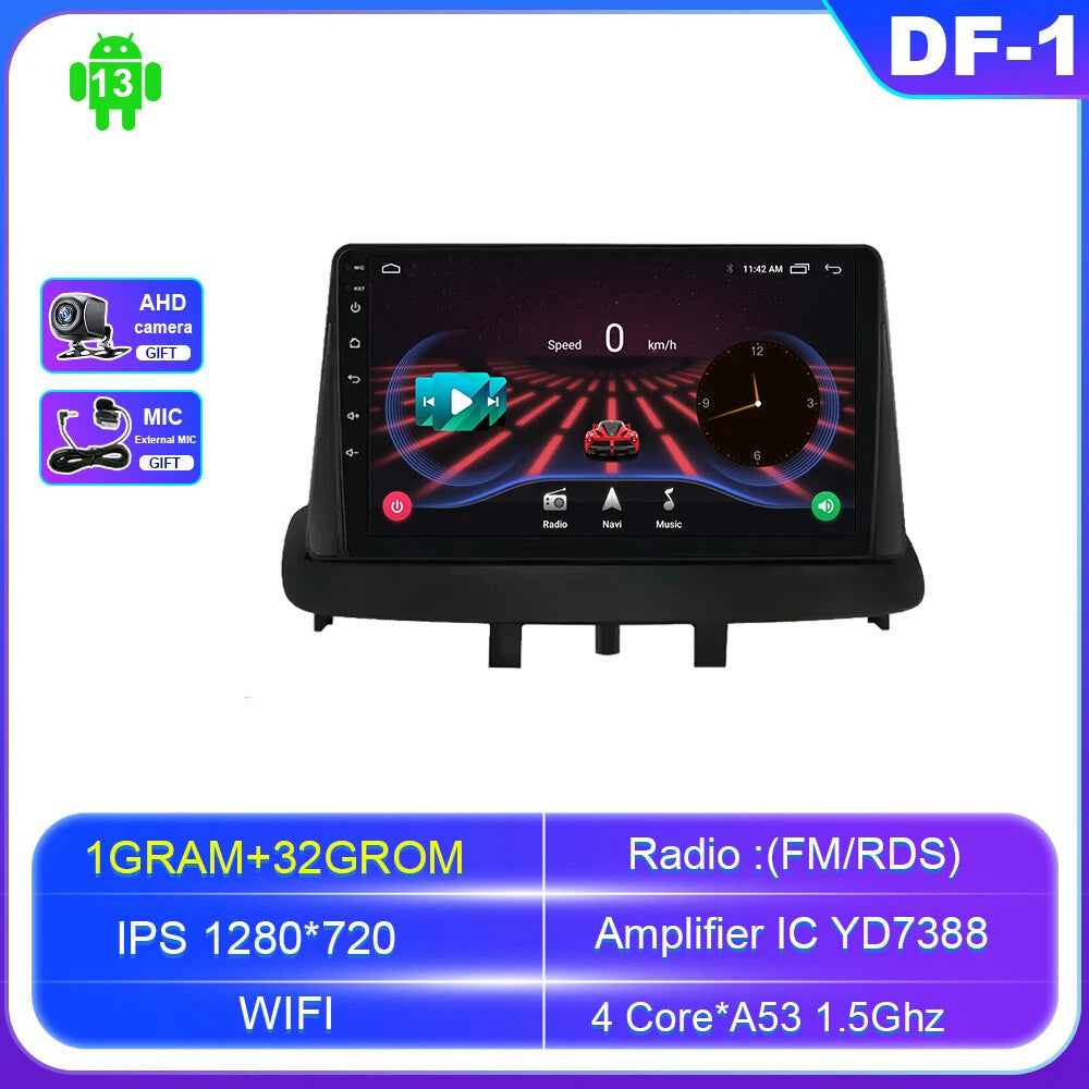Android CarPlay Car Radio for Renault Megane 3 Stereo Video Player GPS System 4G