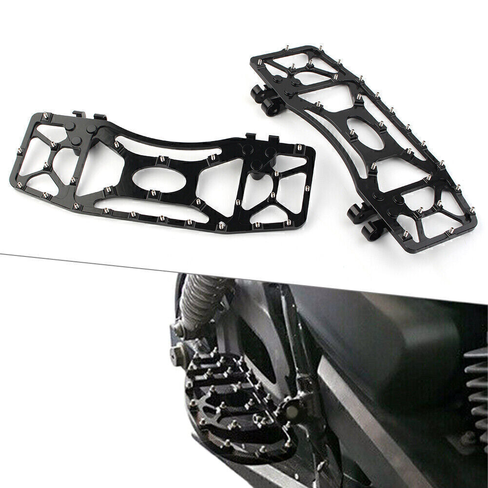 For Touring Electra Road Glide Dyna FLD 2x Wide Foot Pegs Floorboard Floor Board