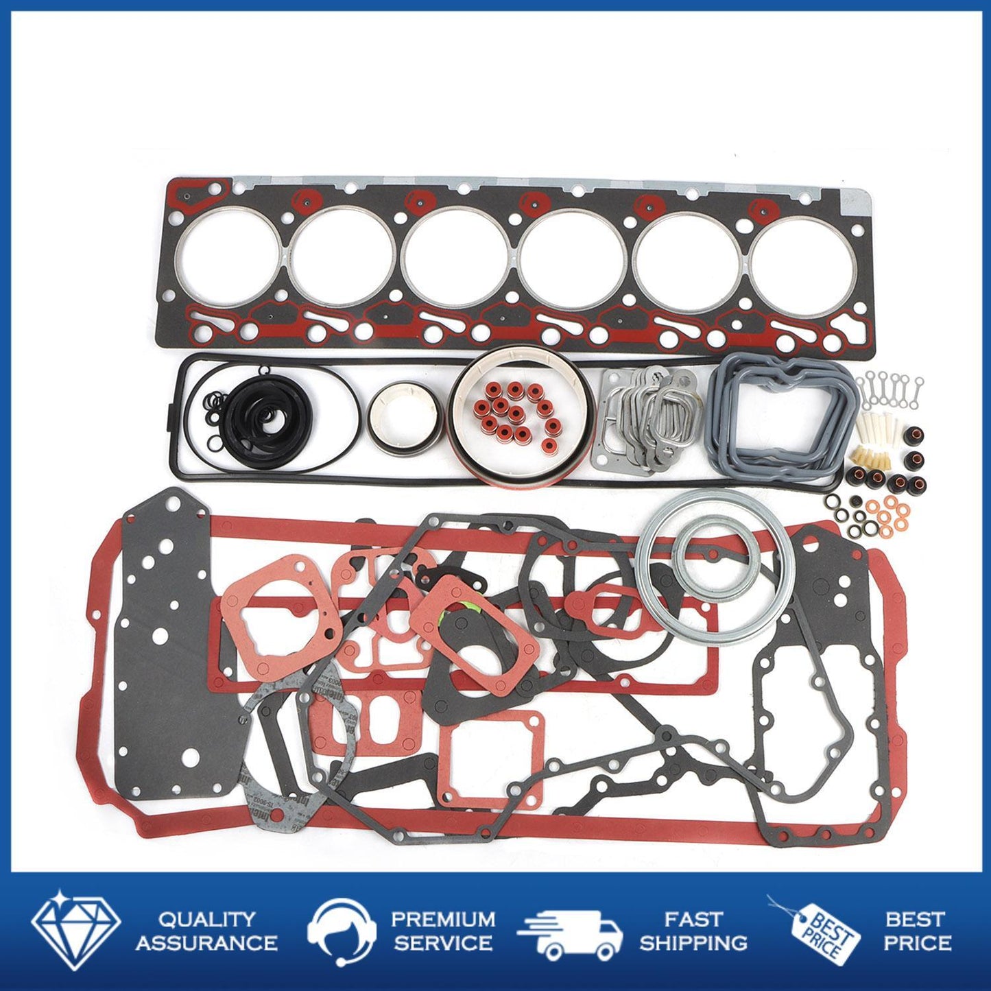 Overhaul Gasket Kit 6B 6BT 6BTA For 1989-98 for Dodge for Ram Pickup 6B5.9 6BT5.9 Engine