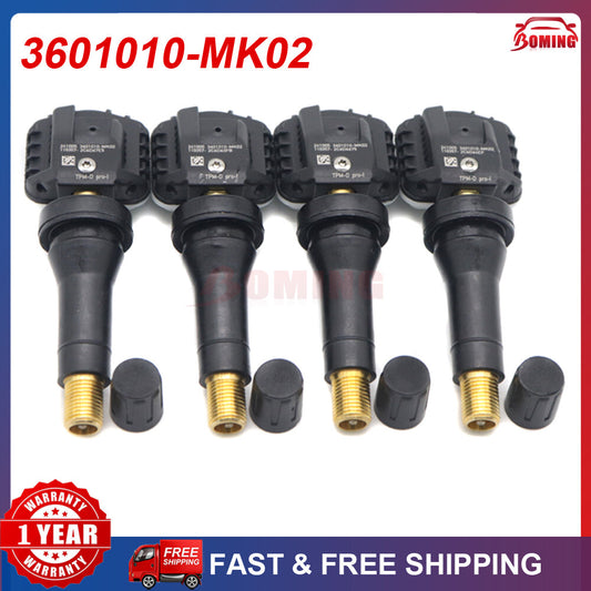 4x New TPMS Tire Pressure Sensor 3601010-MK02 for Changan X5 PLUS X7 PLUS Lamore