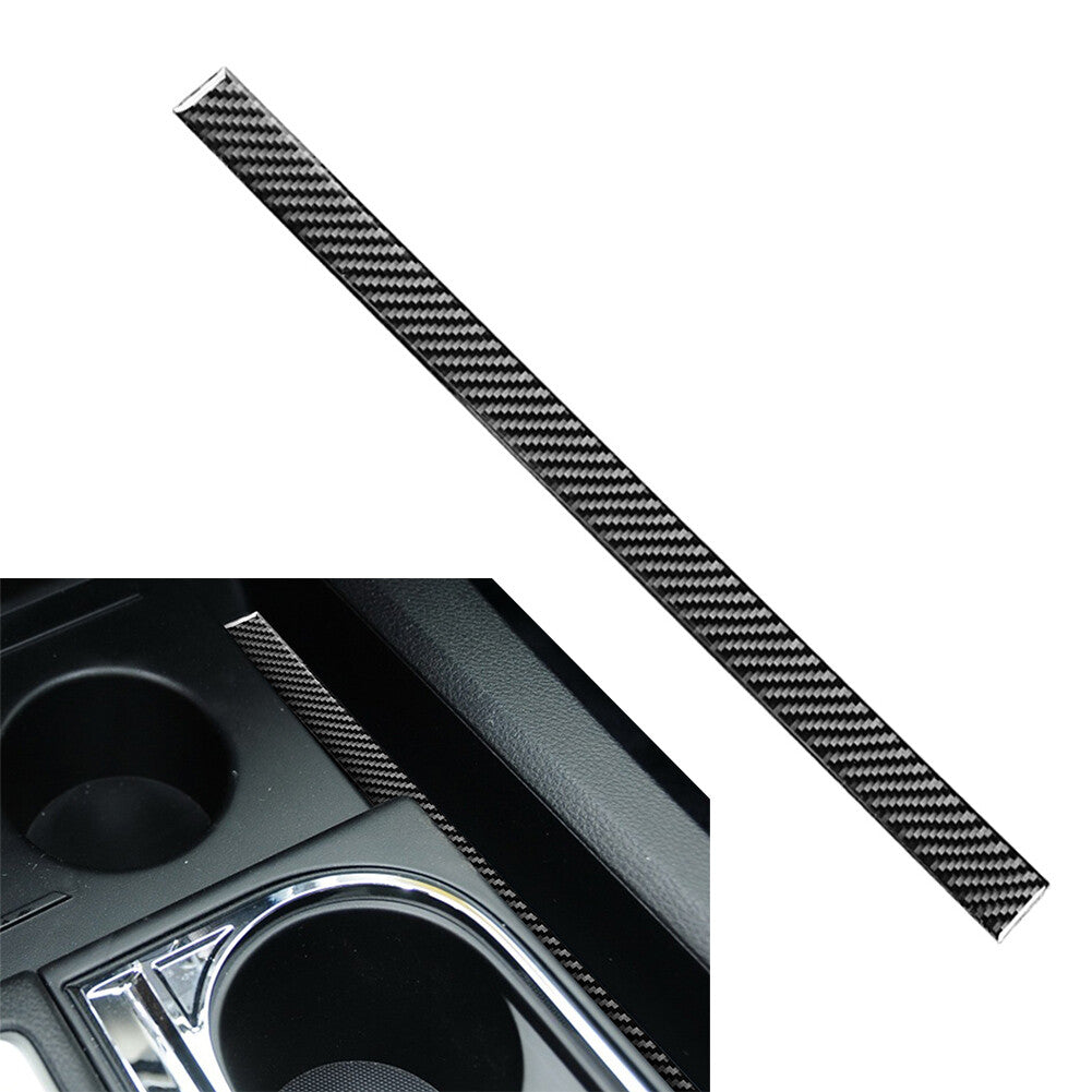 for Toyota Tundra 2014-2021 Center Console Water Cup Holder Stripe Cover Black