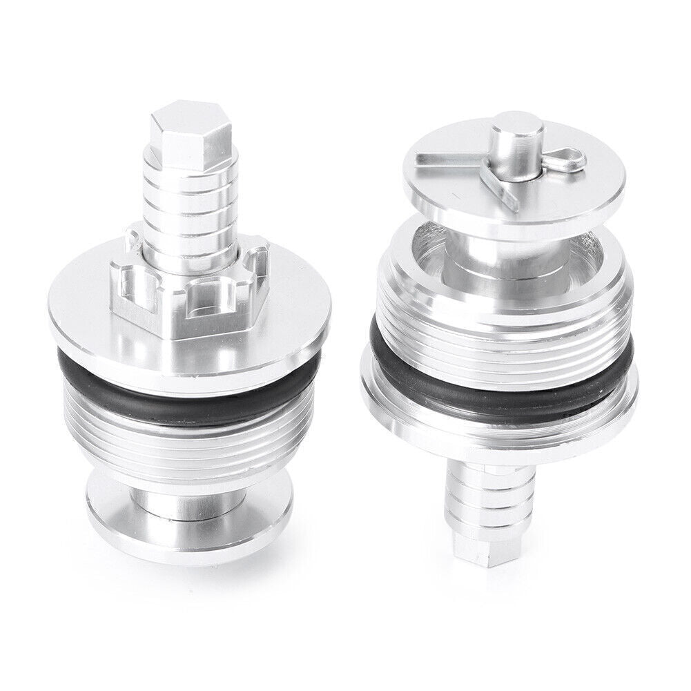 Front Preload Adjusters Fork Bolts Fit for Honda CBR250R Silver