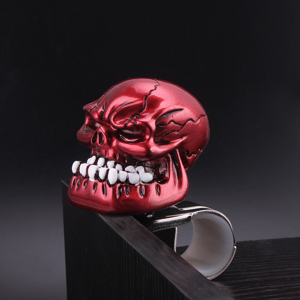 Red Skull Head Car Steering Wheel Spinner Suicide Knob Handle Auto/Truck