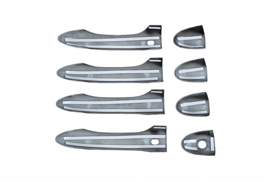 Black Door Handle Cover for Jeep Cherokee 2014-2020 4Door Handle Cover Trim Set