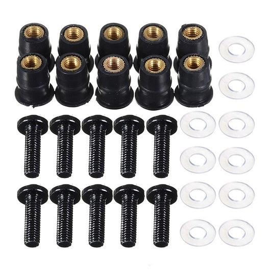 10PCS Windscreen Windshield Bolt Screw Kit Fit For CBR600 F2 F3 F4i VFR800/1200