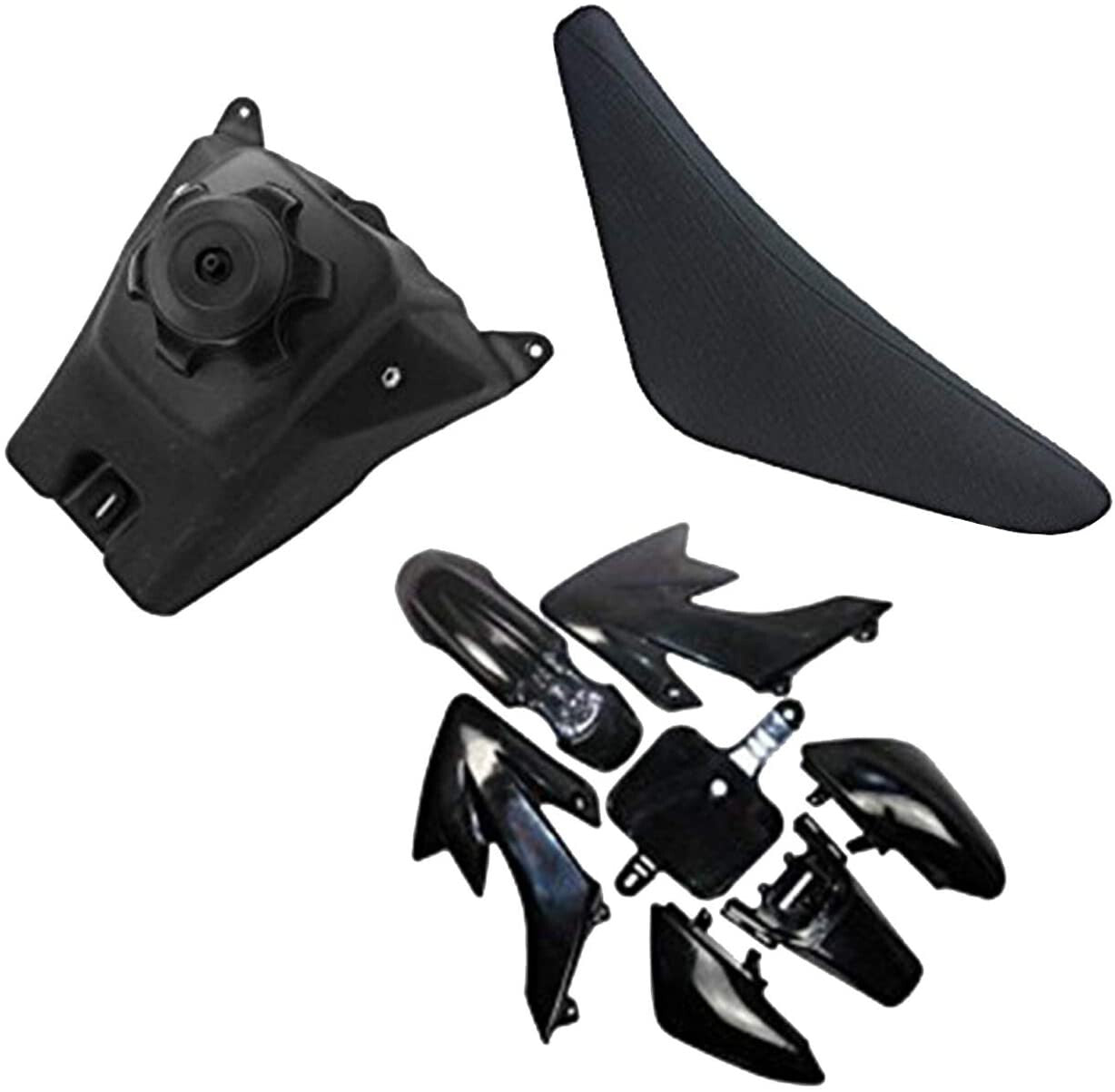 Black plastic kit, for seat , fuel tank, CRF50 XR50 cooler, SSR 110 125CC Pit bicycle