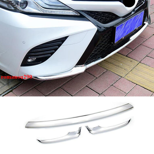 for Toyota for Camry 2018-2020 SE/XSE ABS Chrome Front Bumper Protection Cover Trim