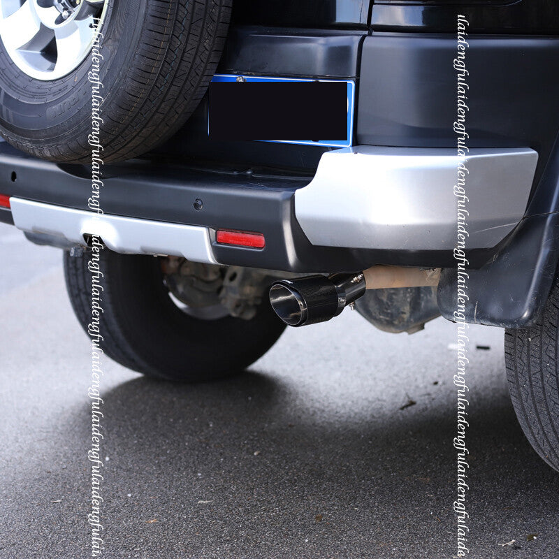 for Toyota FJ Cruiser 07-21 Carbon fiber Exhaust Muffler Tail Pipe Tip Tailpipe