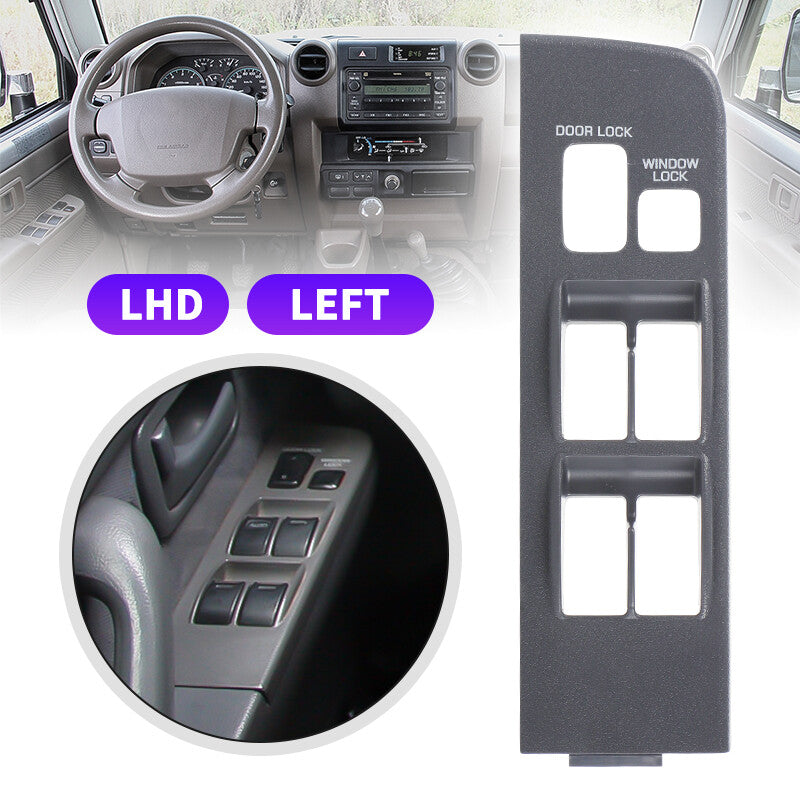 Driver Side Master Window Switch Bezel Trim for TOYOTA for LAND CRUISER FJ80 1991-97
