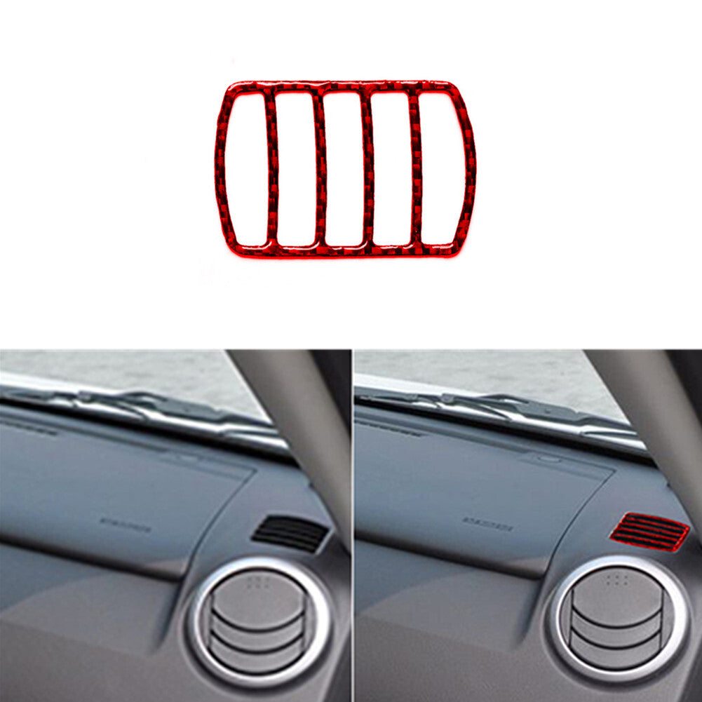 Carbon Fiber Passenger Defogger Vent Cover Trim for Suzuki Grand Vitara 2006-13