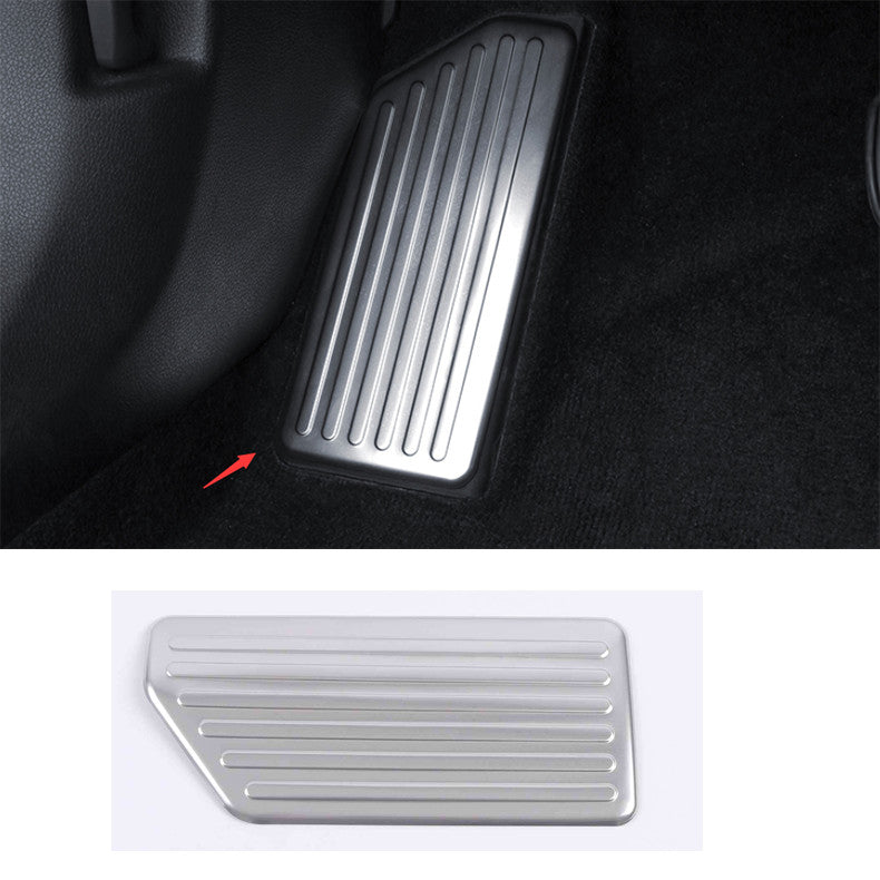 for Kia K5 21-2024 Stainless Car Left Side Foot Rest Pedal Panel Cover Trim 1PC