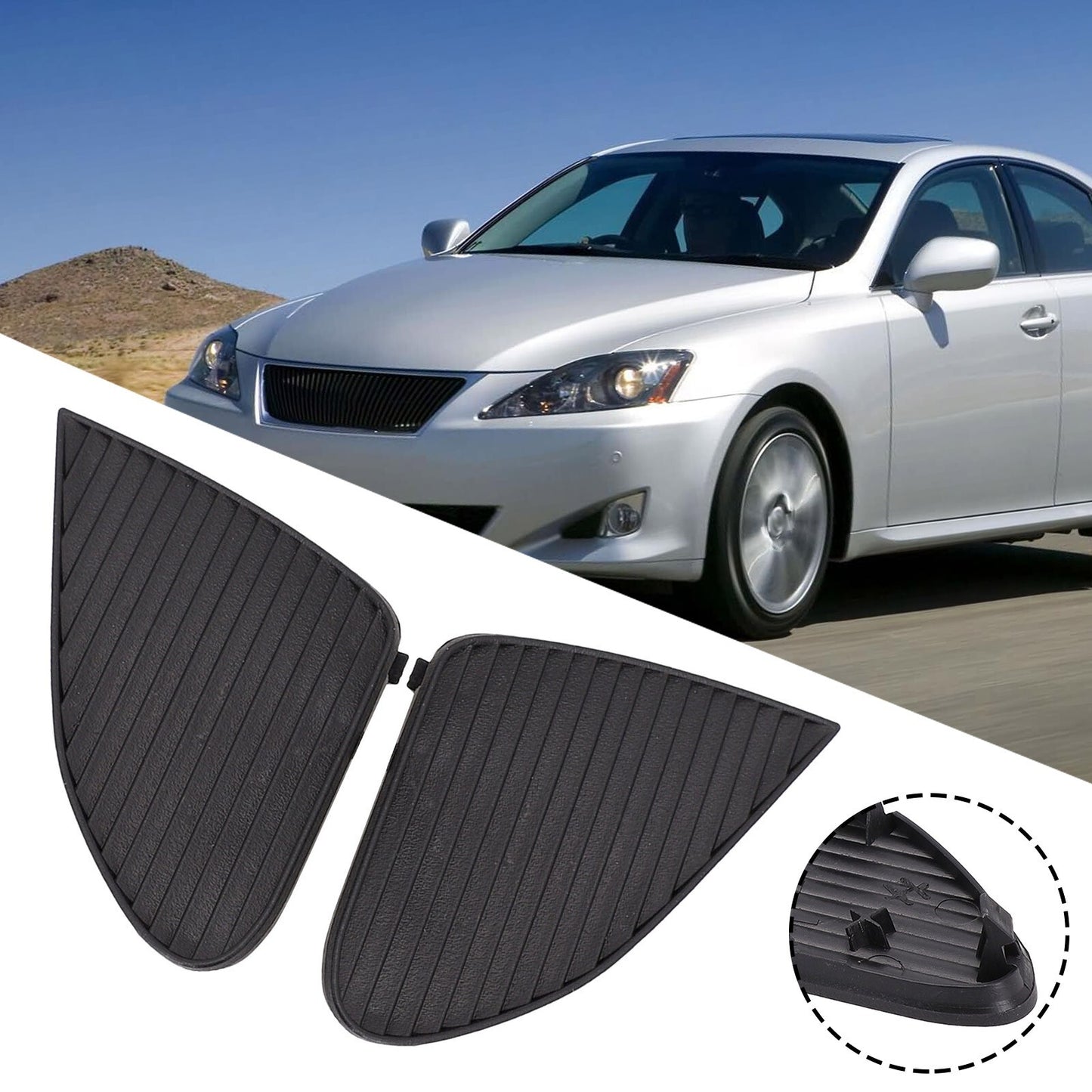 Fog Light Cover Accessories ABS for Lexus IS IS250 IS350 09-11 Lamp Cover Cap