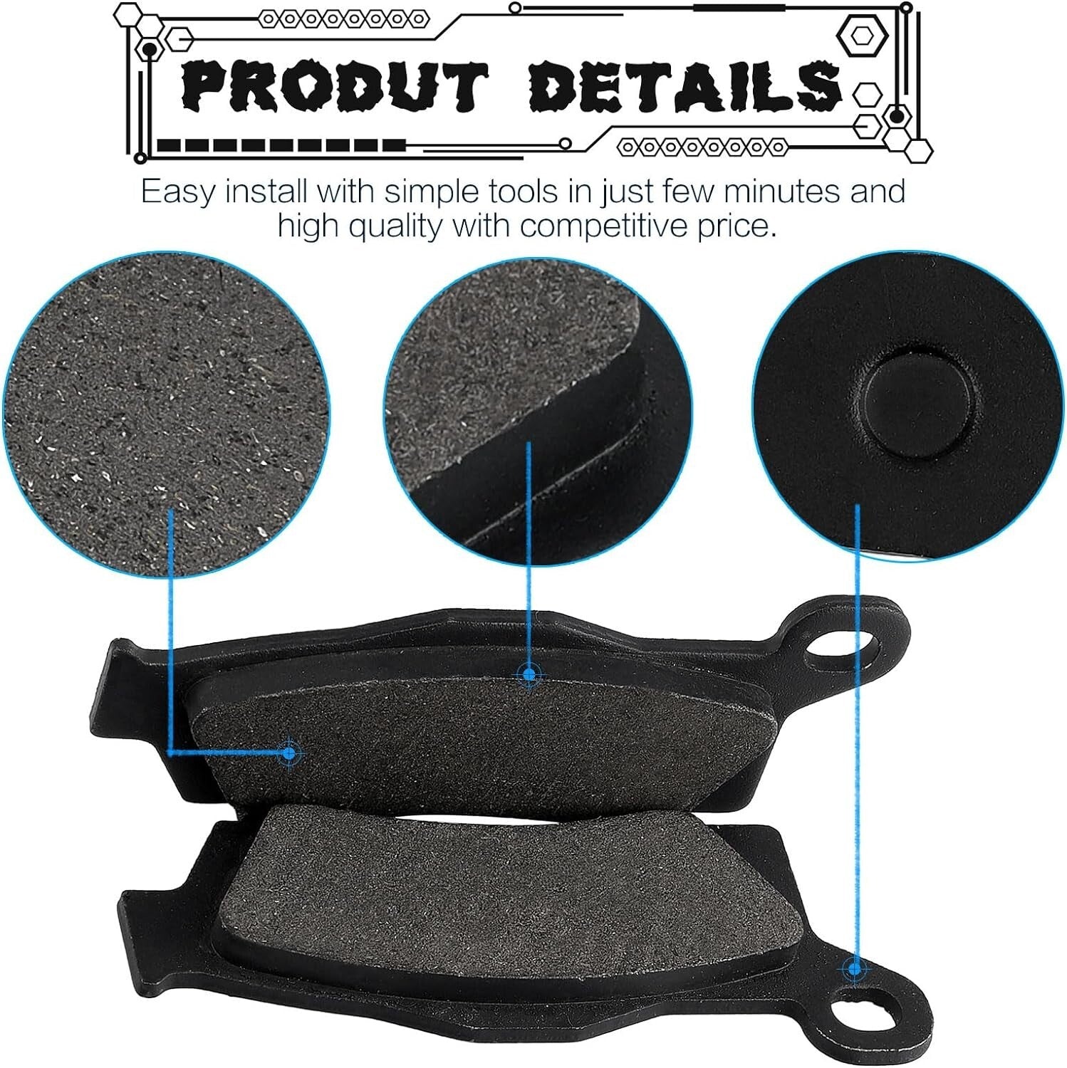 705601014 705601015 Brake Pads for Can-AM Outlander Max Renegade 1000 850 800