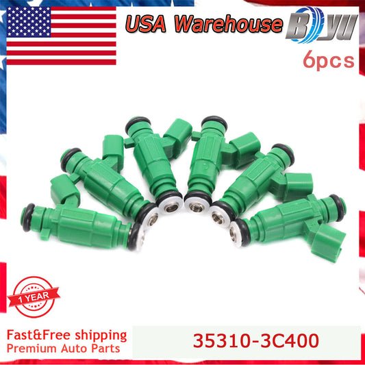6pcs 35310-3C400 Fuel Injectors for Hyundai Santa Fe for KIA Sedona Sorento 3.5L V6