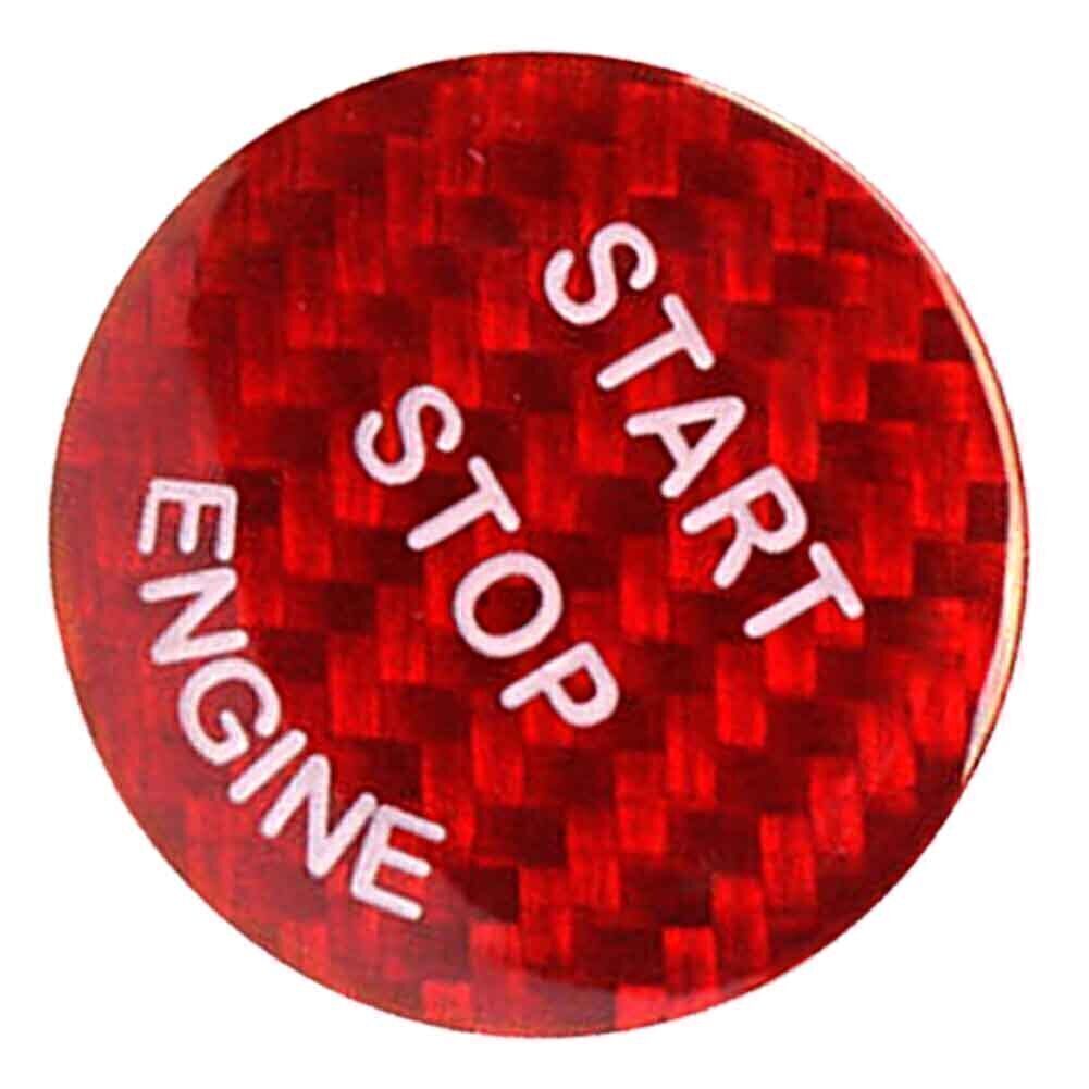Carbon Fiber Trim Keyless Start Button Cover Fit for BMW E-Class X5 X6 E70 E90 E60