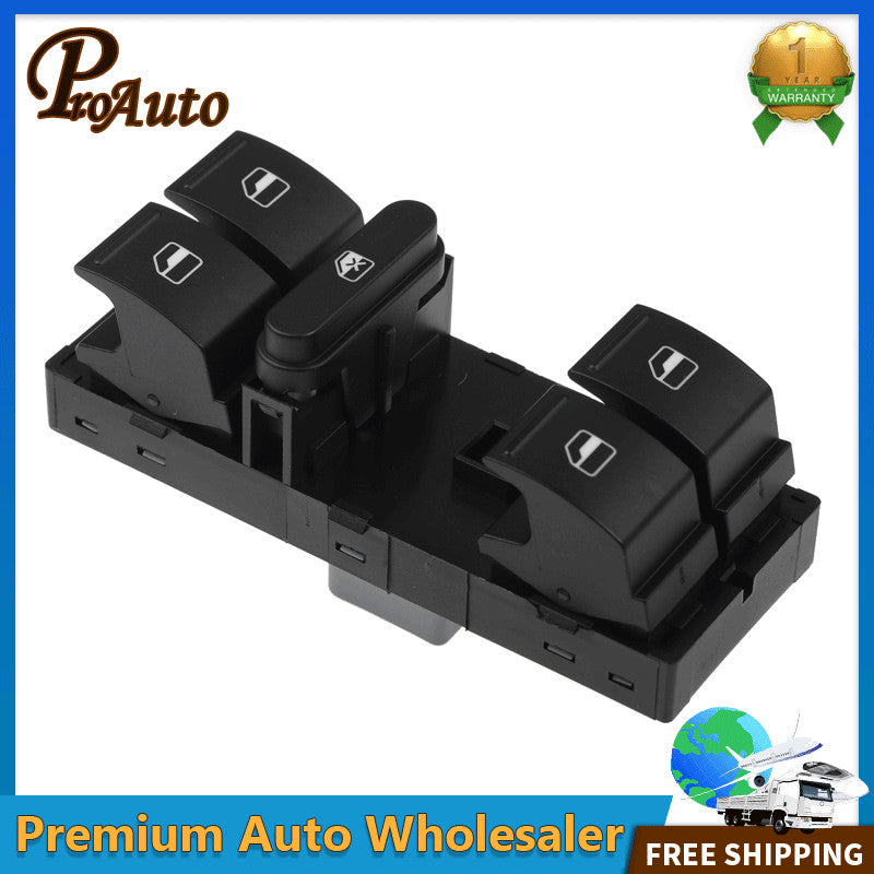 Master Power Window Switch for VW for Jetta 05-18 for Passat for Tiguan for Golf GTI Front Left