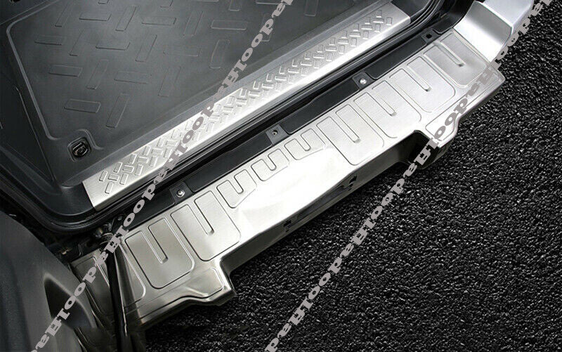 Silver steel Rear Door Trunk Sill Plate Guard Cover for Toyota FJ Cruiser 07-21