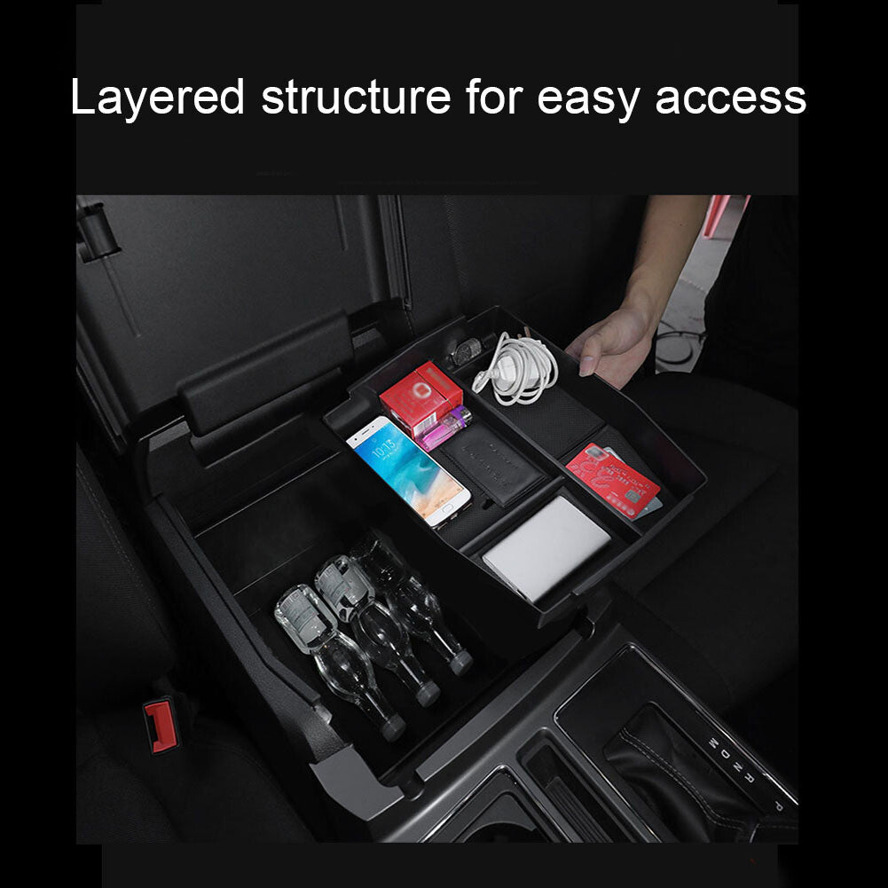 Fit for Ford F150 2015-2019 Car Center Console Armrest Box Glove Storage Box