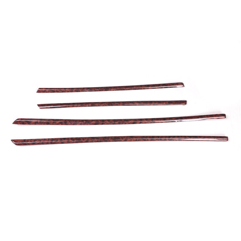 Fit for BMW 3 Series 2013-2019 Wood Grain Inner Door Strip Panel Cover Trim 4P
