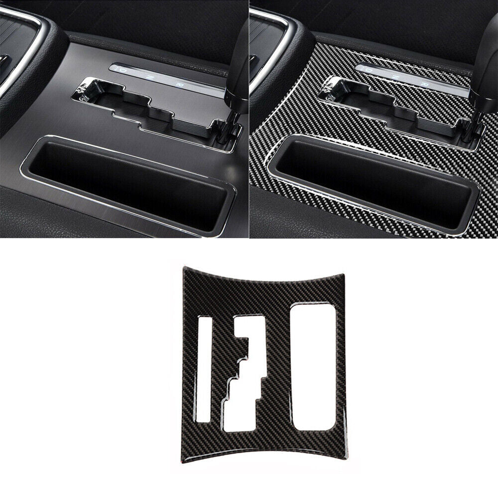 Carbon Fiber Console Panel Decor Cover Trim for Dodge Charger 2011-14