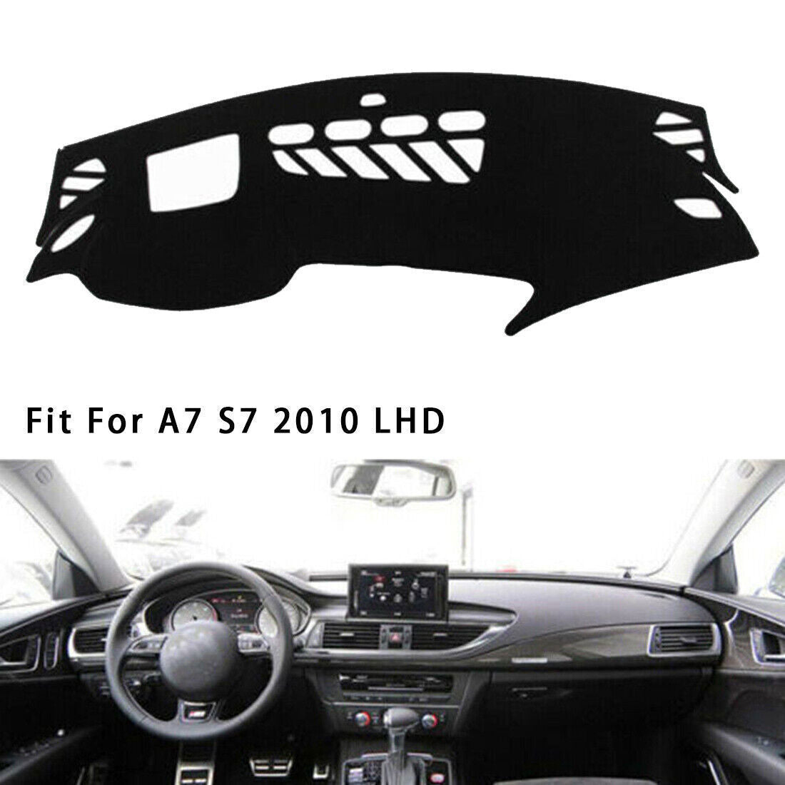 1X Inner Dashboard Dash Mat Non-slip DashMat Sun Shade Pad for Audi A7 S7 10-17