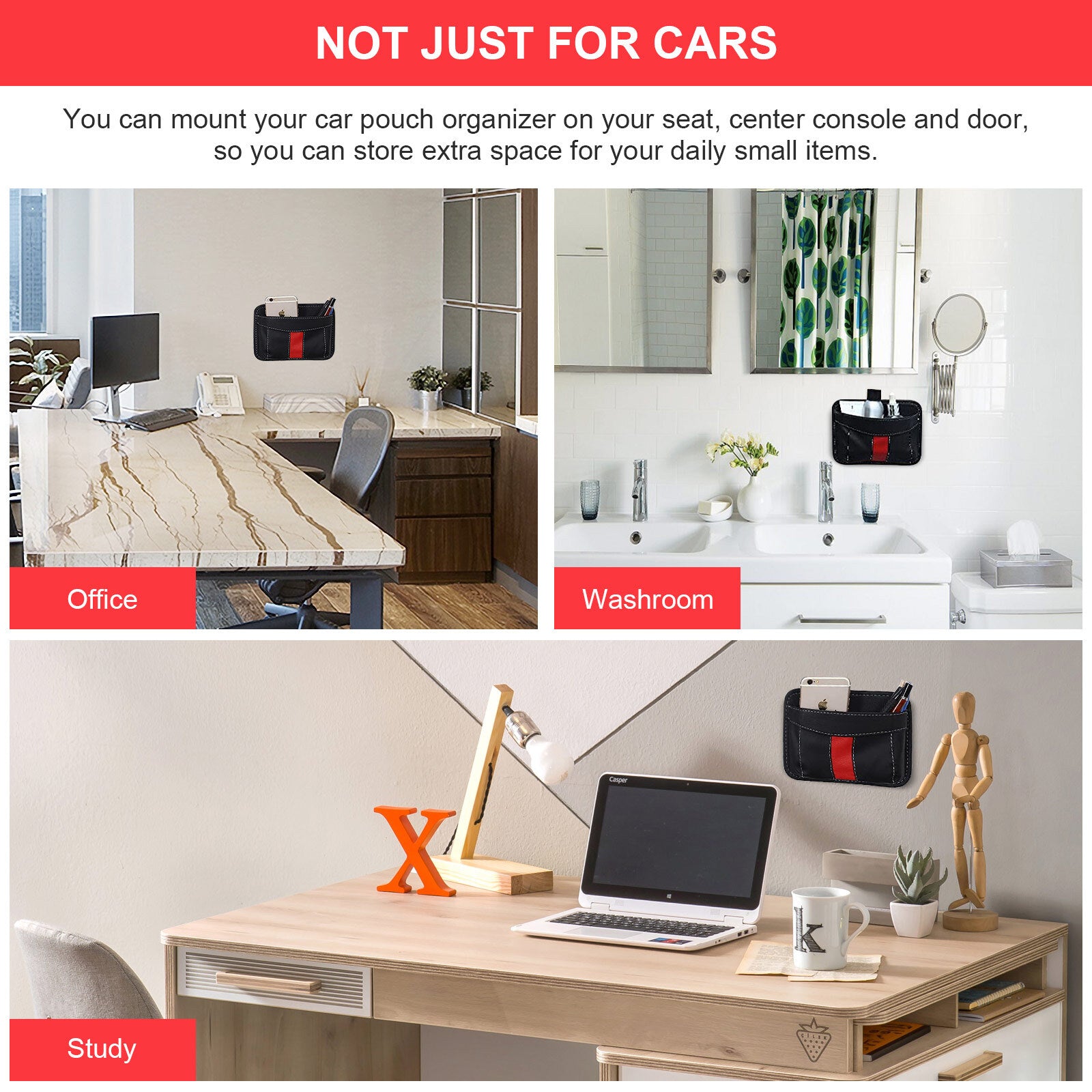 2 x car storage compartment mobile phone holder car for seat bag storage organizer car car