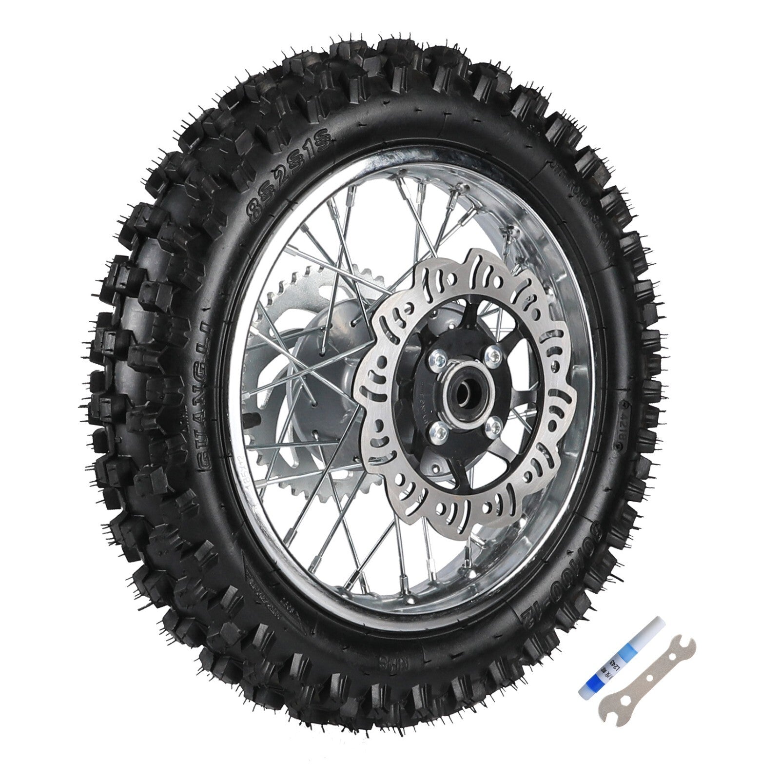 12-inch rear shock absorber, swingarm, 80/100-12 tire grooves, bicycle CRF70 SSR 110 125cc 140cc