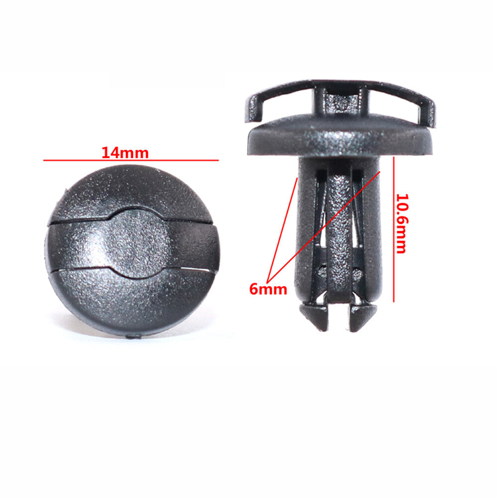 10 Motorcycle Expanding Rivet Fastener Fairing Trim Clips for Honda