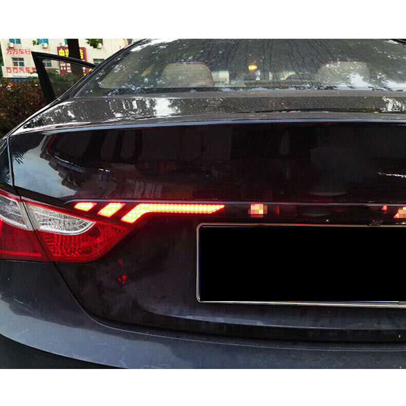 for Hyundai Sonata 12-14 LED black Rear Tail Brake Steering Light Moving Light