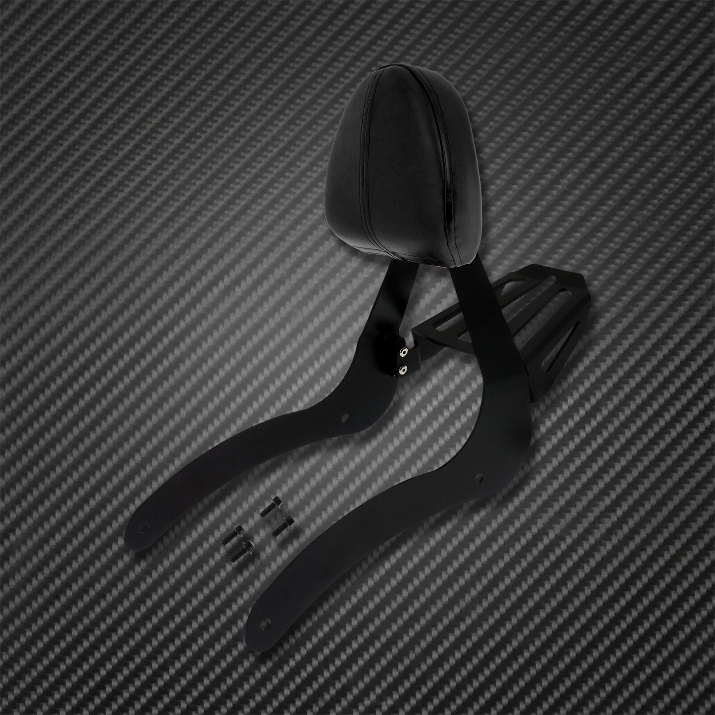 Black Passenger Backrest Sissy Bar Rack Mounting Fit For Indian Scout 2015-2020