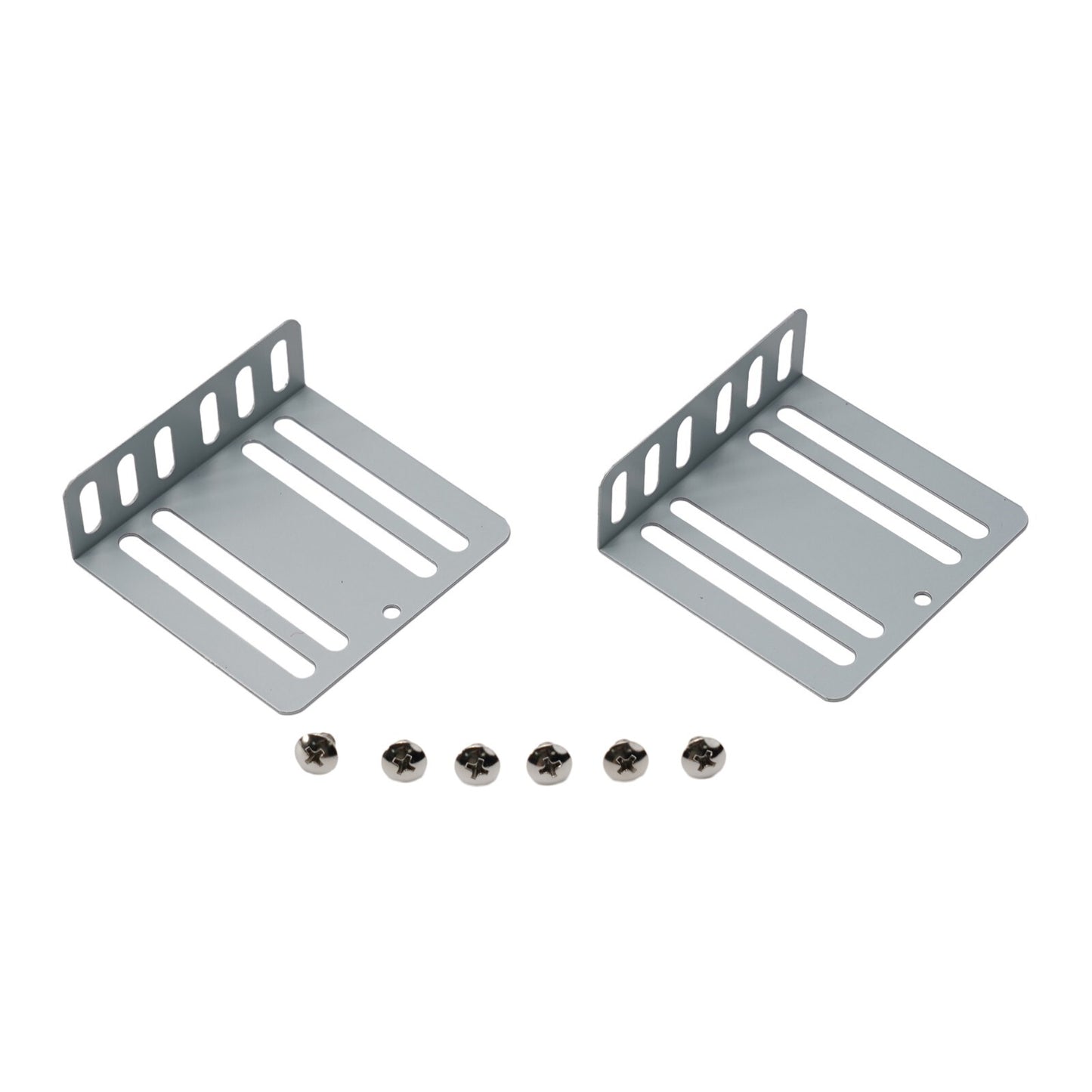 Mounting kit for car radio 2-mount bracket 70x75x24mm 8-screw bracket support